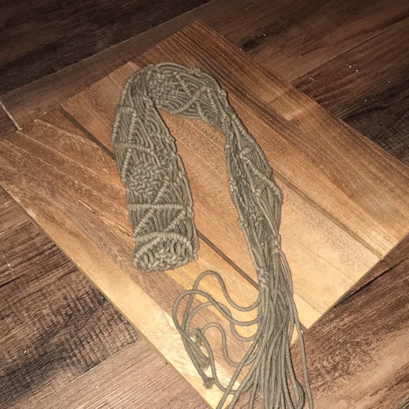 Vintage Macramé Belt 80s - Picture 3 of 9